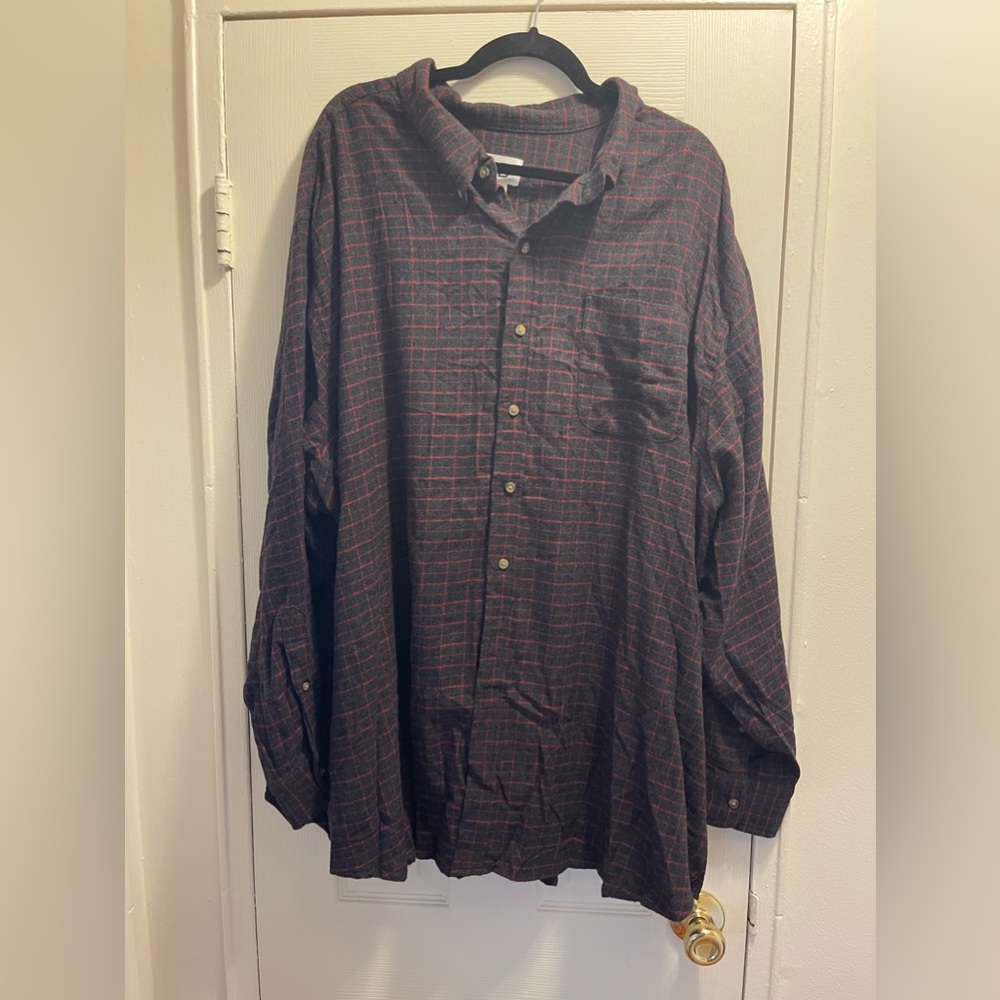 DXL Harbor Bay Men’s Button Down Shirt, Size 3XL